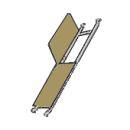 Plattform 1,68 meter, &ouml;ppningsbar
