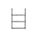 Stegram smal 3-pinnar