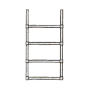 Stegram smal 4-pinnar