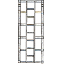 Stegram smal 5-pinnar med stege