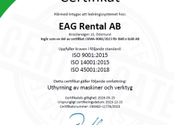 Vi är nu ett ISO-certifierat företag!